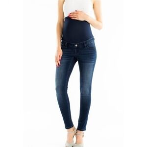 Dark Blue Ankle Skinny Maternity Jean